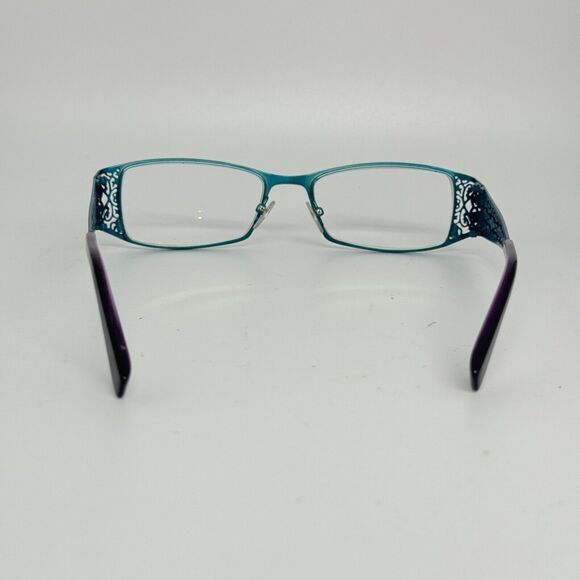 Vivian Morgan Eyeglasses Frames 803 Purple Torq Rectangle 49-16-130 H13858 - Picture 3 of 7